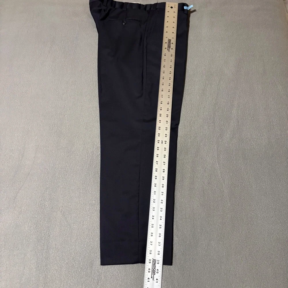 Joseph Abboud Dress Pants Mens 40x29 Navy Marzotto‎ Super 120s Wool Made in USA